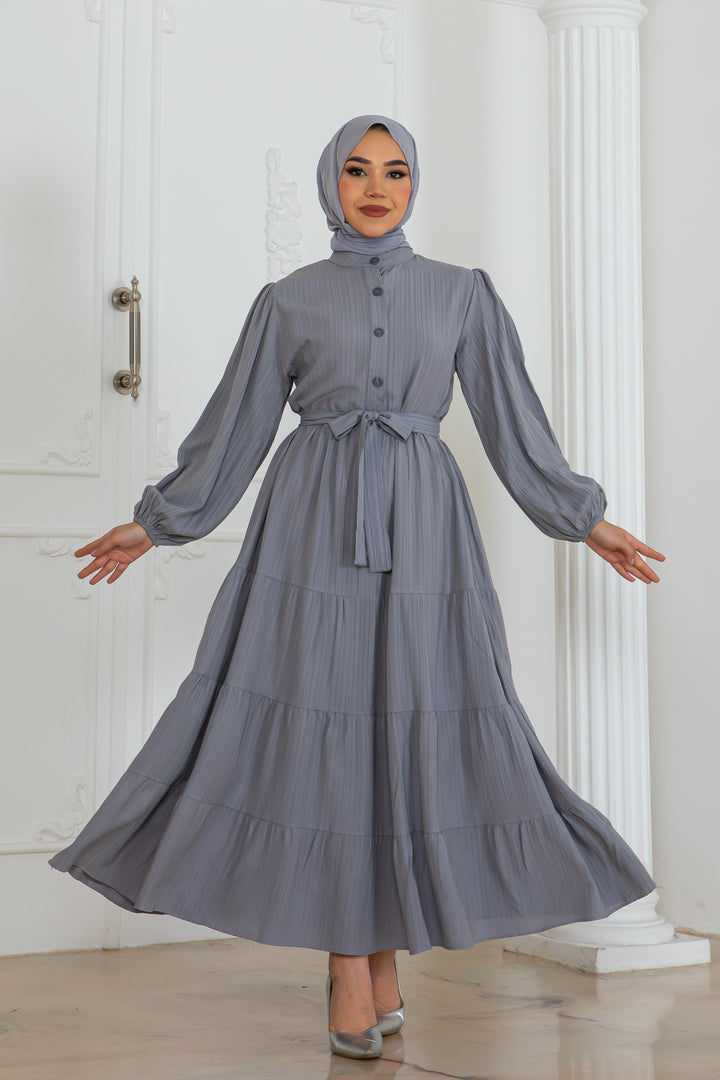 BNG Women Button Detailed Dress Gray 2024 - Longview