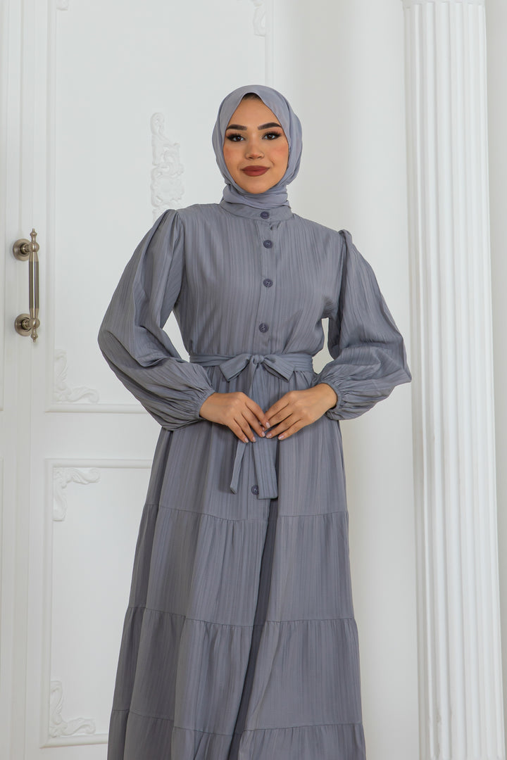 BNG Women Button Detailed Dress Gray 2024 - Clermont-Ferrand