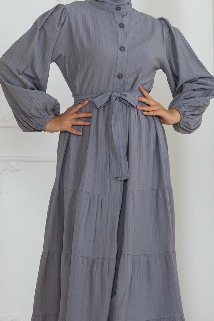 BNG Women Button Detailed Dress Gray 2024 - Longview