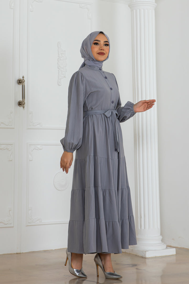 BNG Women Button Detailed Dress Gray 2024 - Clermont-Ferrand