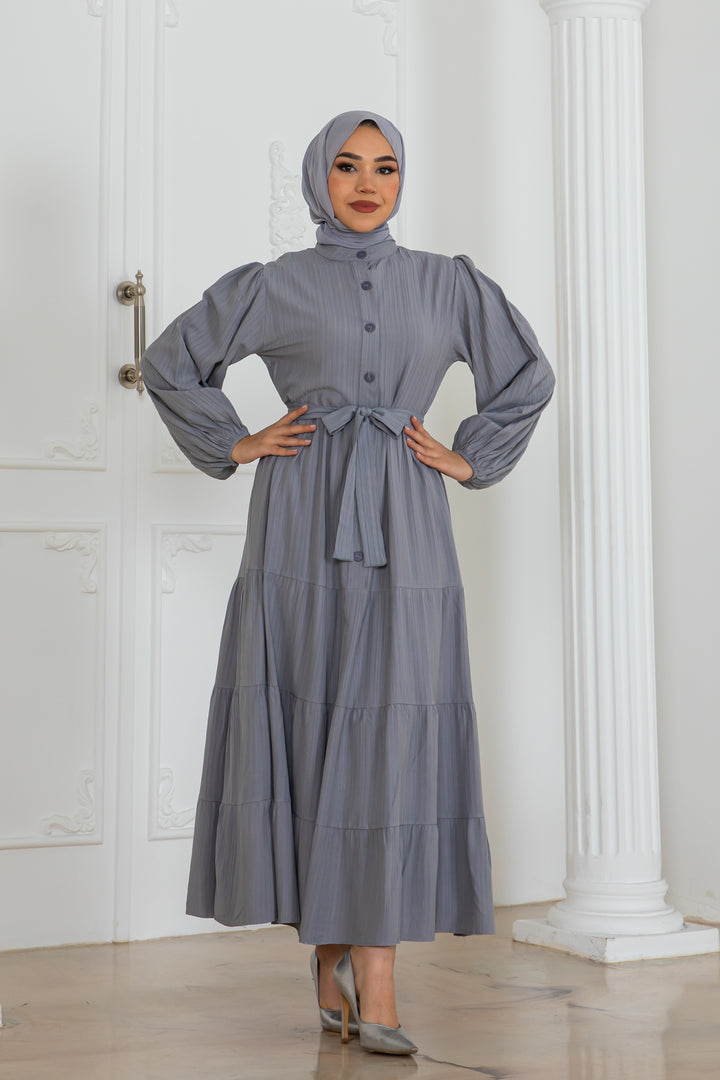 BNG Women Button Detailed Dress Gray 2024 - Longview