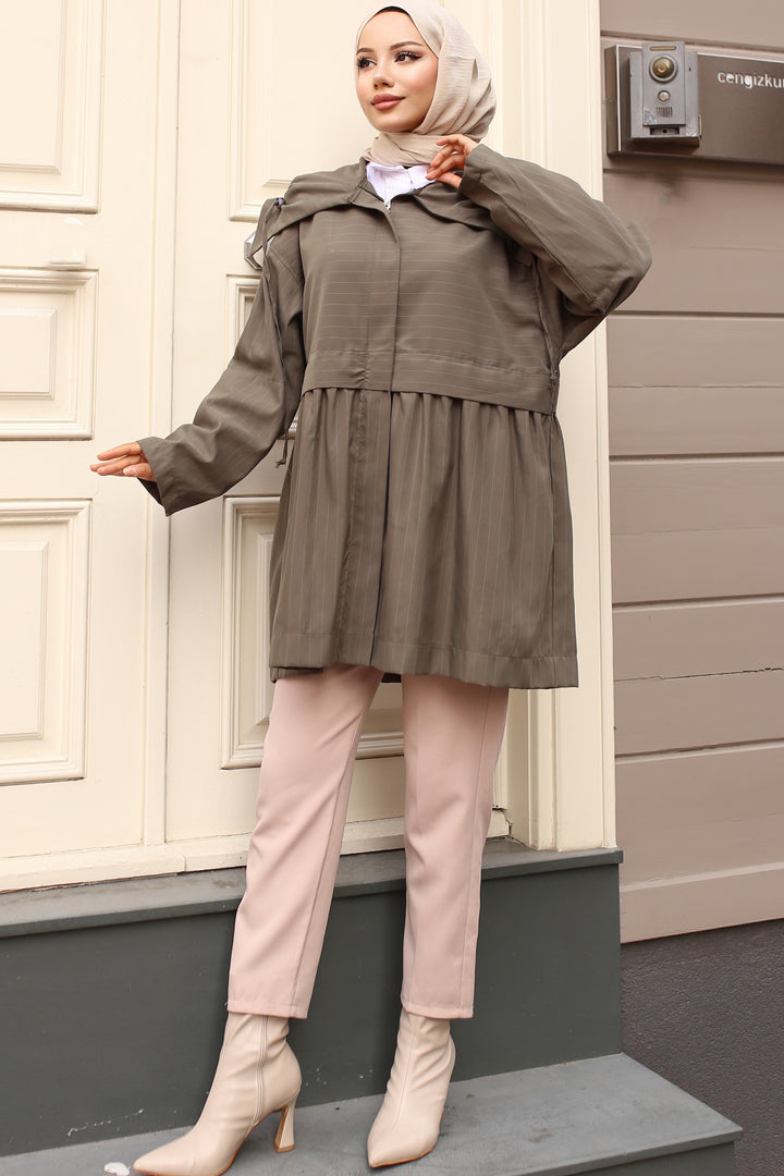 BNG Women Khaki Trench Coat - San Fernando de Henares
