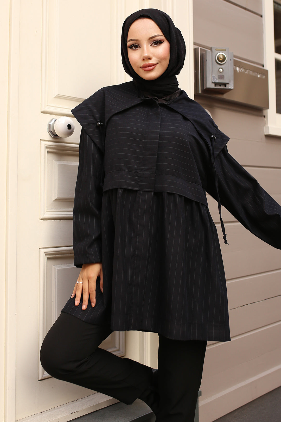BNG Women Black Trench Coat - Kansas City