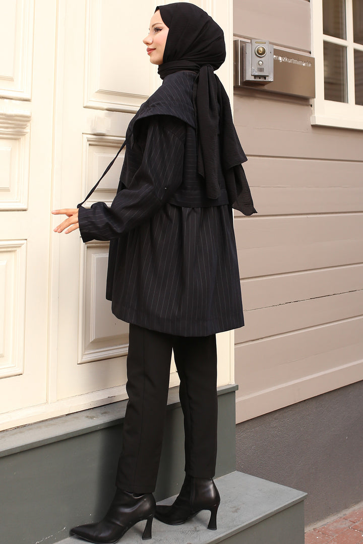 BNG Women Black Trench Coat - Kansas City