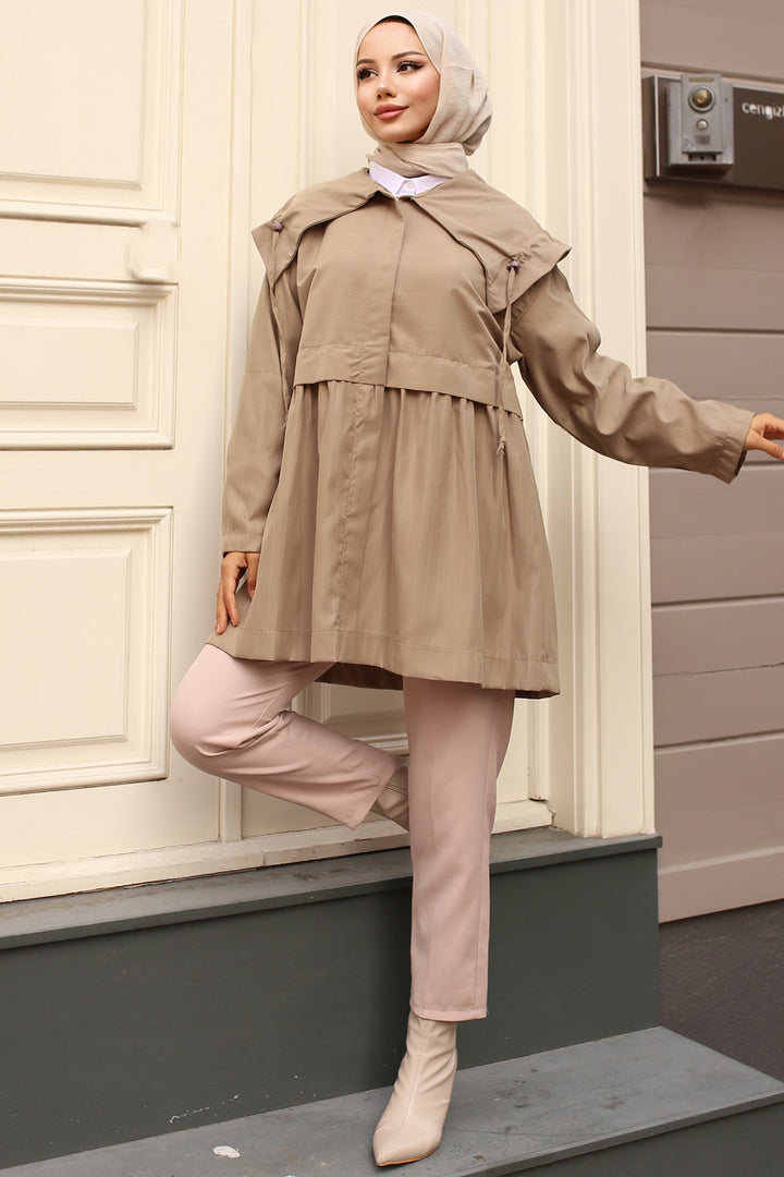 BNG Women Camel Trench Coat Mink - Peachtree City