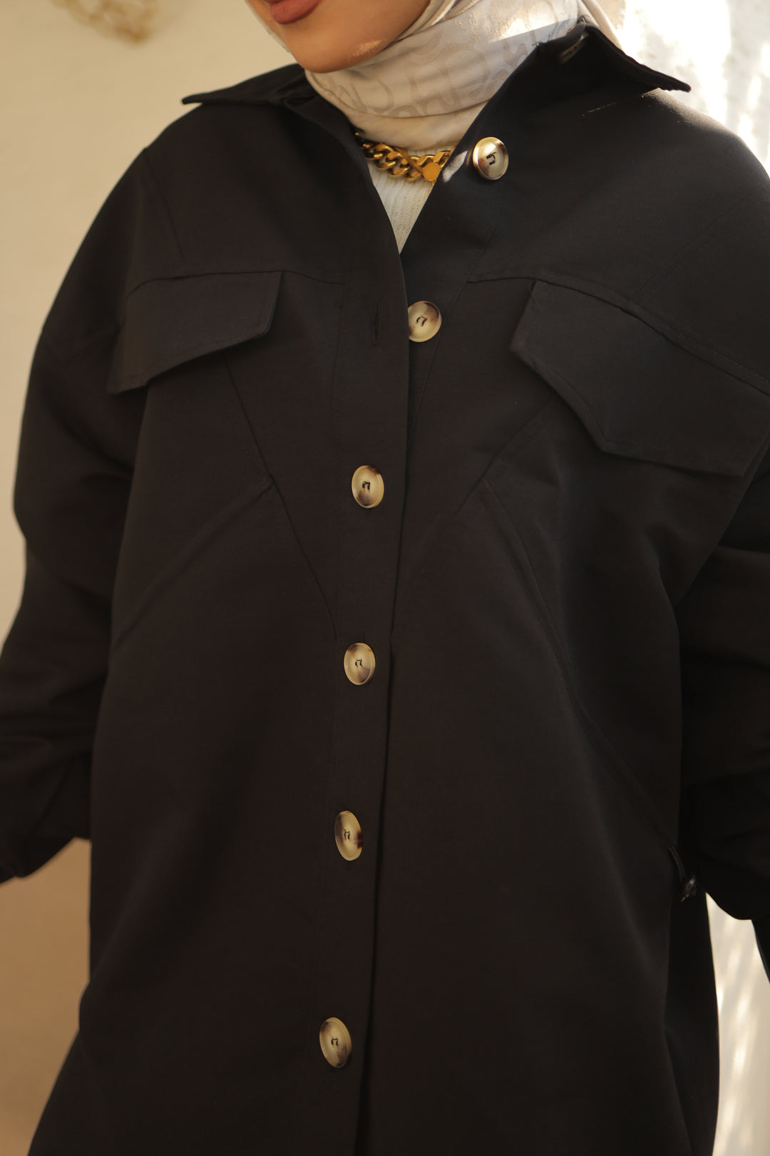 BNG Women Elastic Shirt Black - Clermont