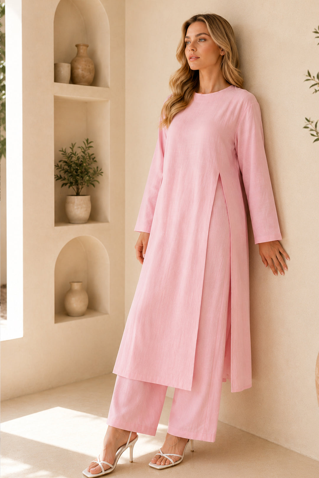 BNG Women Keten İkili Takım S0155 Pudra - Murrieta