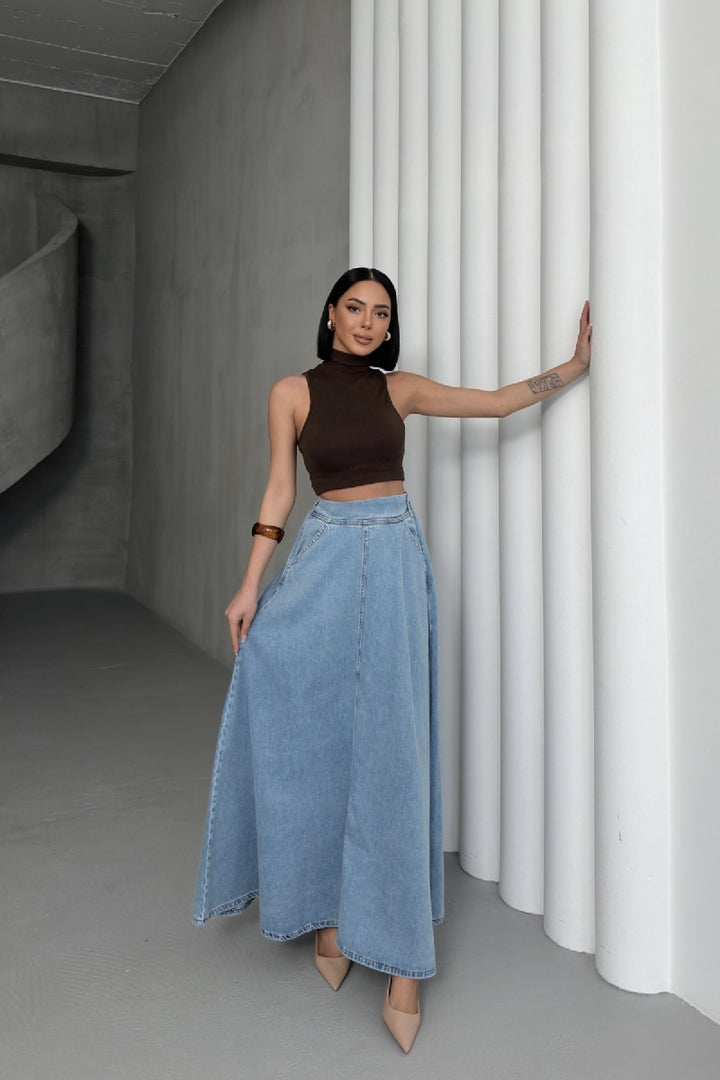XLJ Ruffled Long Skirt - Bayonne