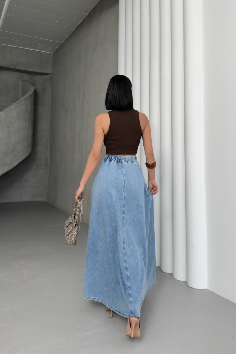 XLJ Ruffled Long Skirt - Bayonne