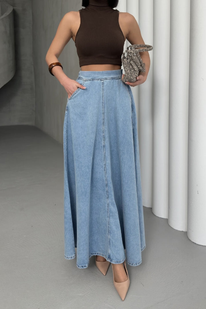 XLJ Ruffled Long Skirt - Bayonne