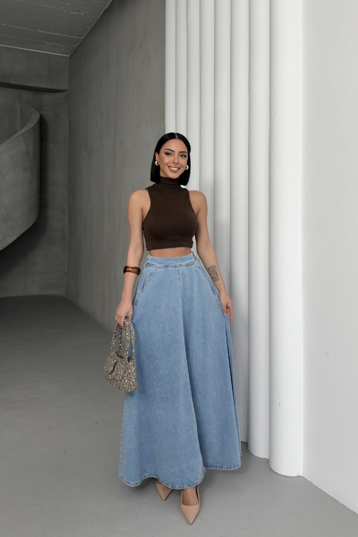 XLJ Ruffled Long Skirt - Bayonne