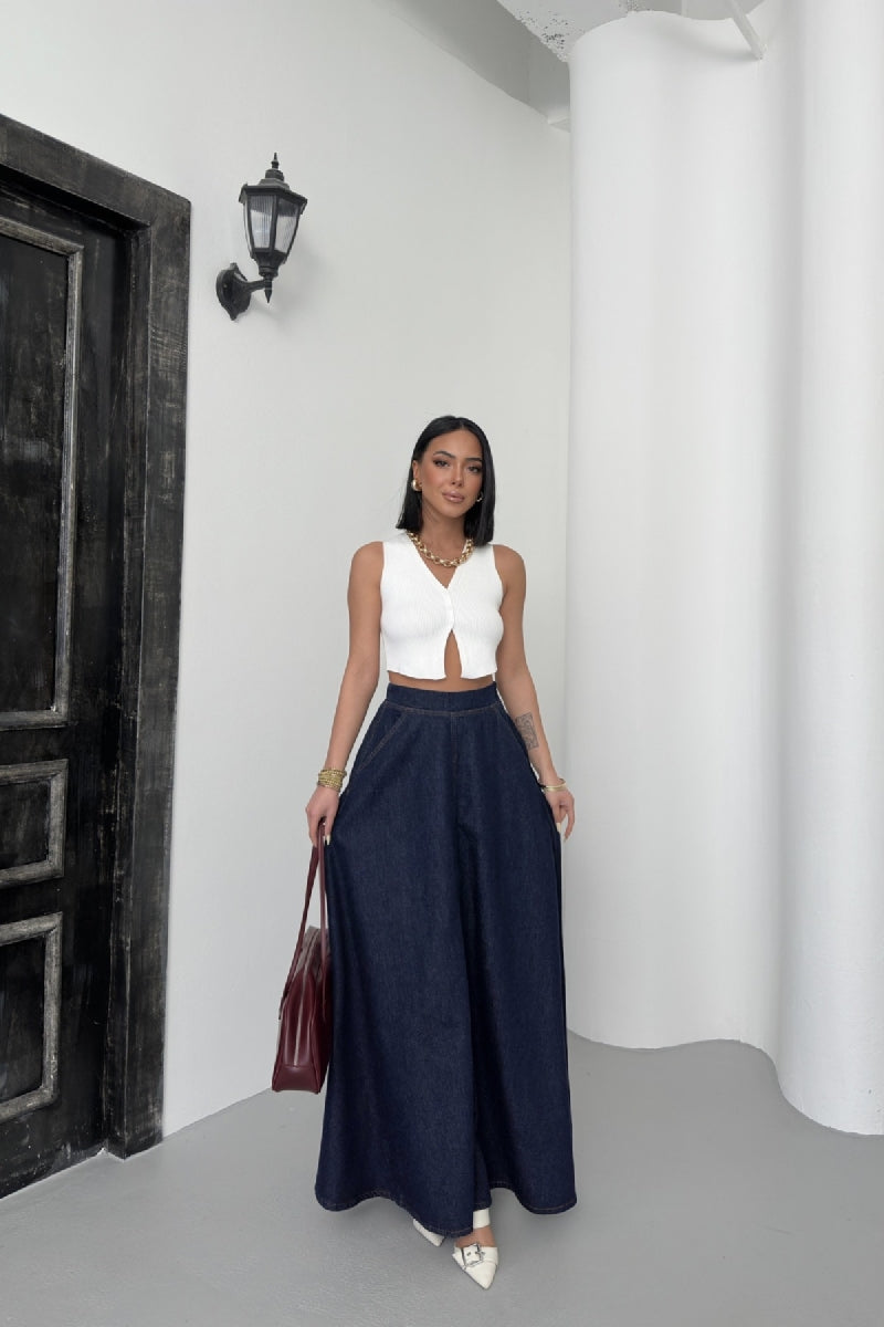 XLJ Ruffled Long Skirt - Indian Trail