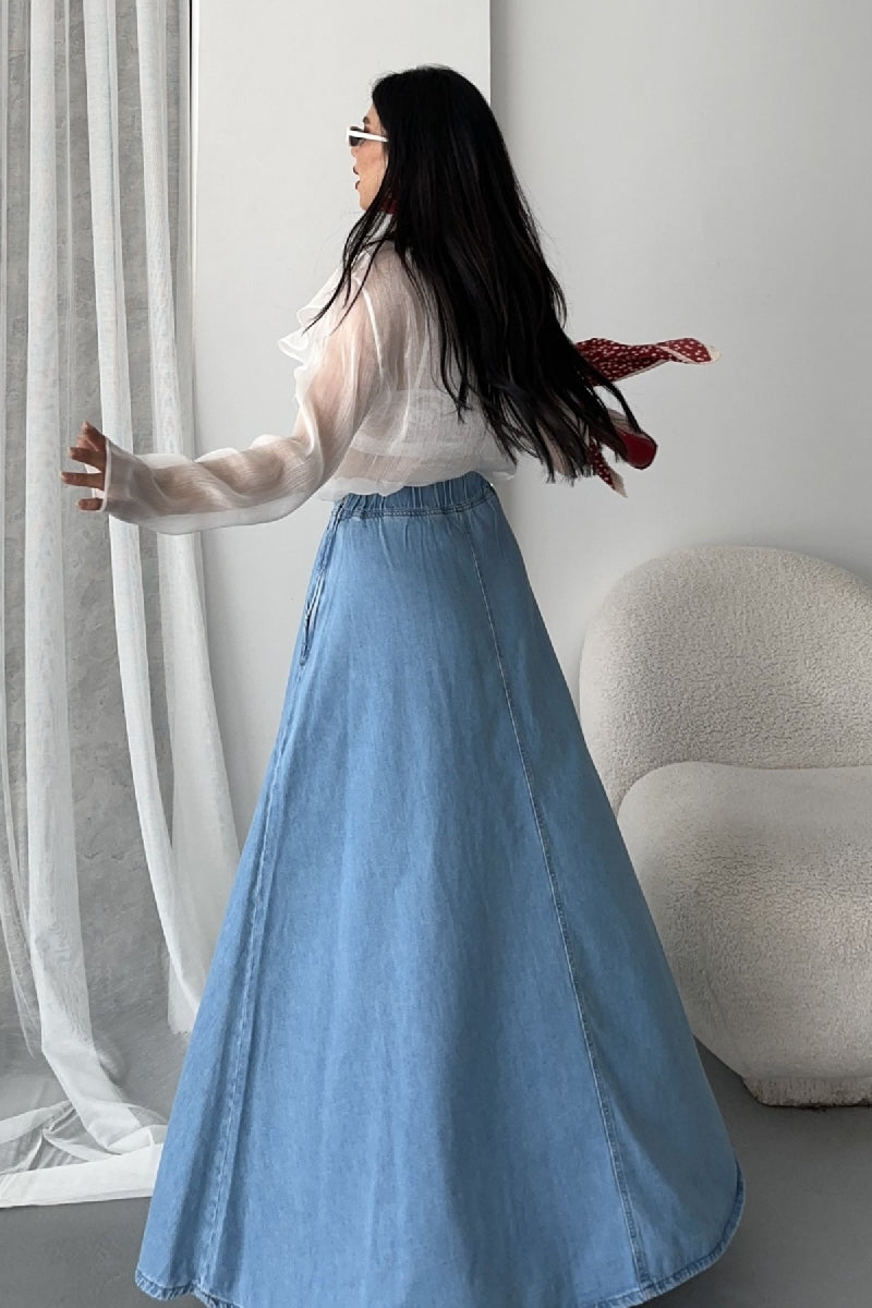 XLJ Ruffled Long Skirt - Martina Franca