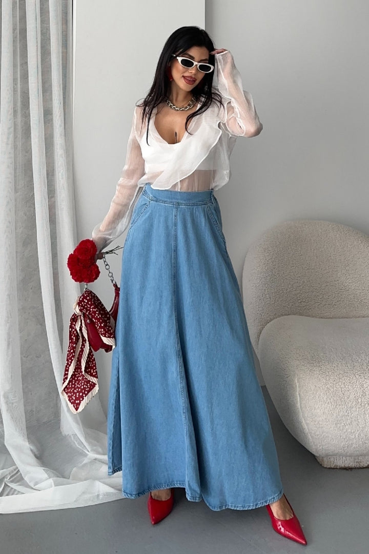 XLJ Ruffled Long Skirt - Martina Franca