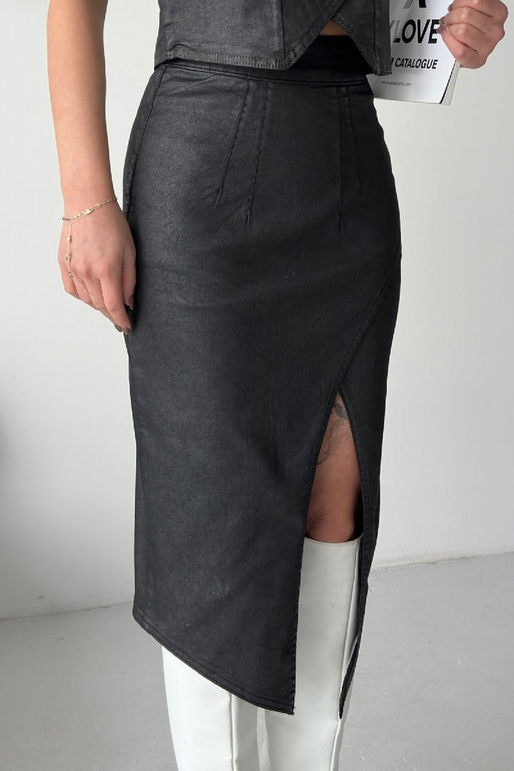 XLJ Asymmetric Skirt - Salem