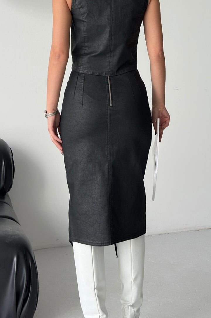 XLJ Asymmetric Skirt - Salem