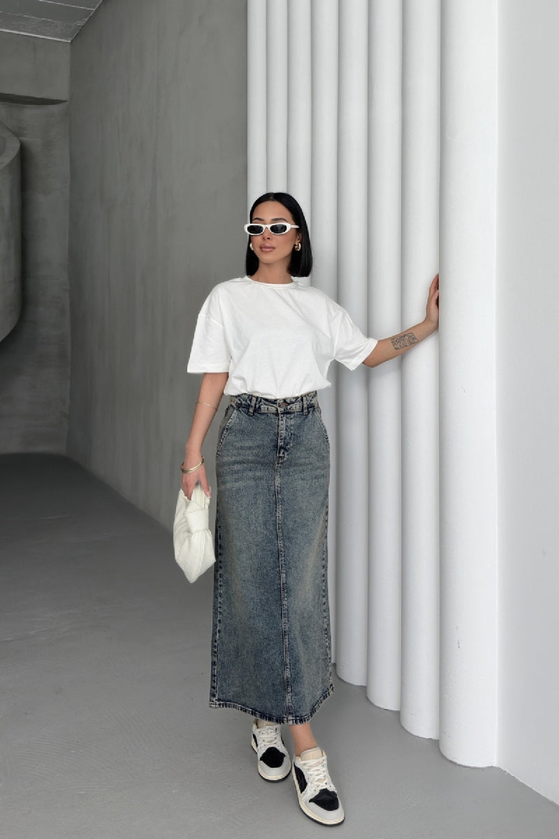 XLJ Classic Denim Skirt Mixed - Lecco