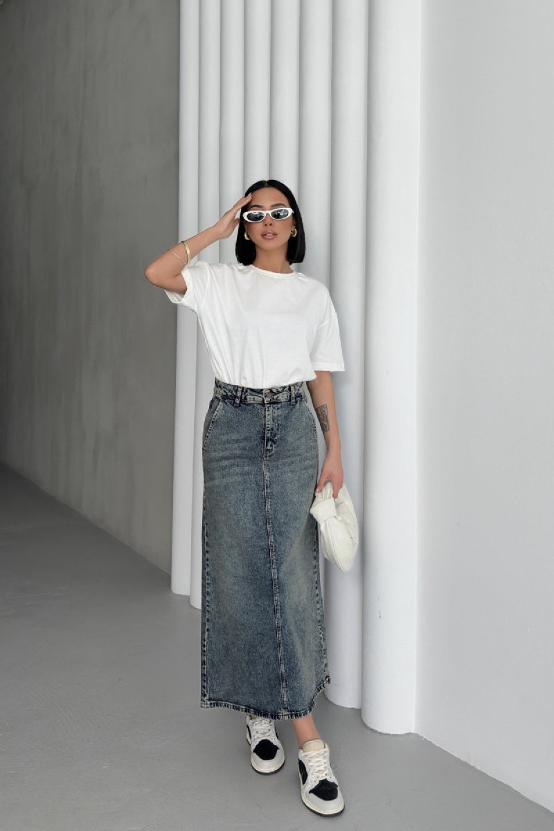 XLJ Classic Denim Skirt Mixed - Lecco