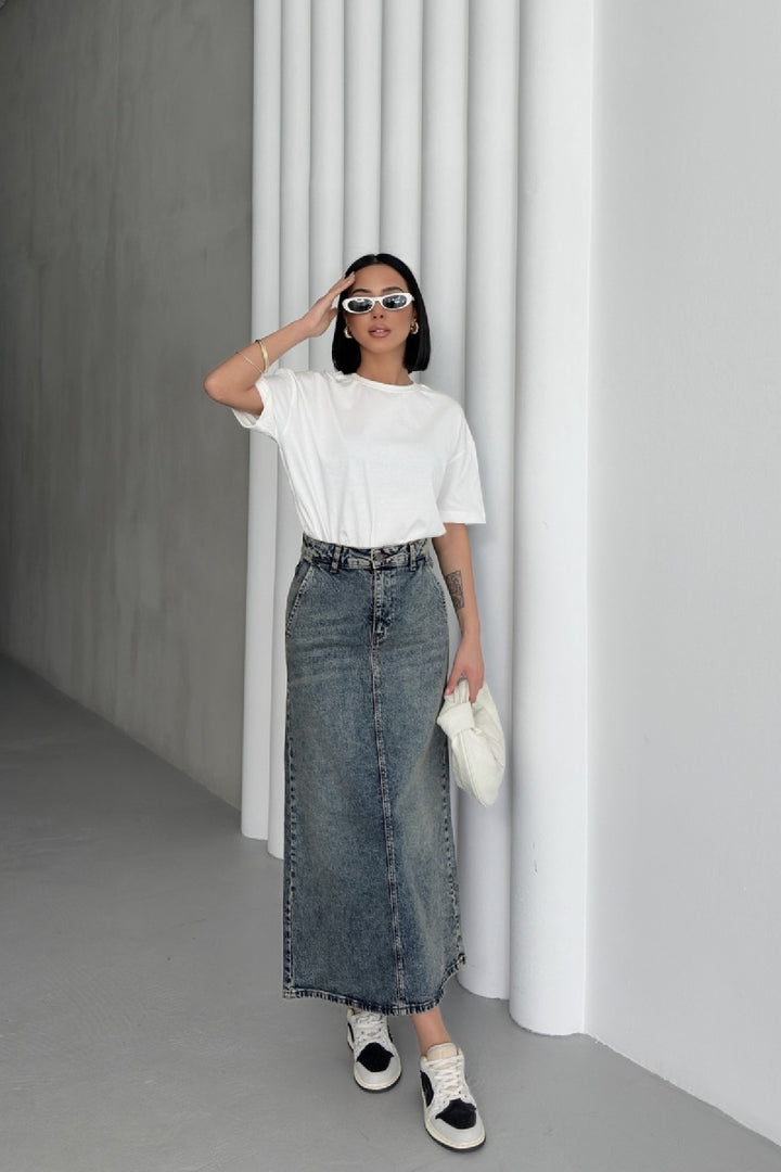 XLJ Classic Denim Skirt Mixed - Lecco
