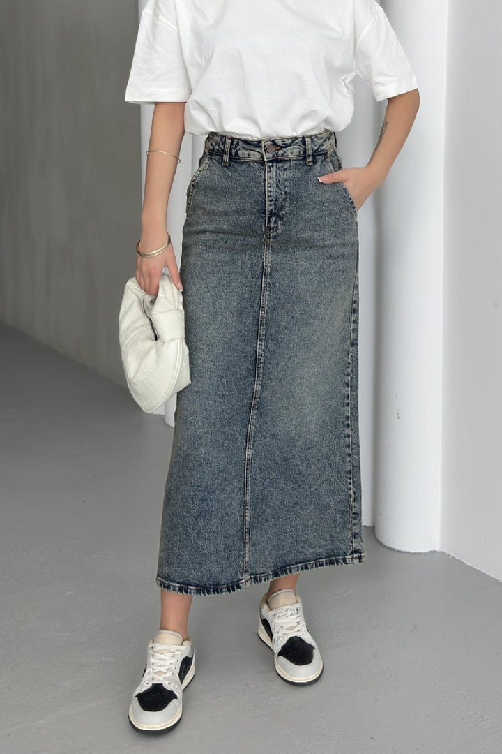 XLJ Classic Denim Skirt Mixed - Lecco