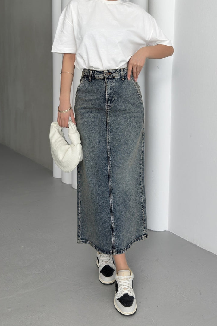 XLJ Classic Denim Skirt Mixed - Lecco