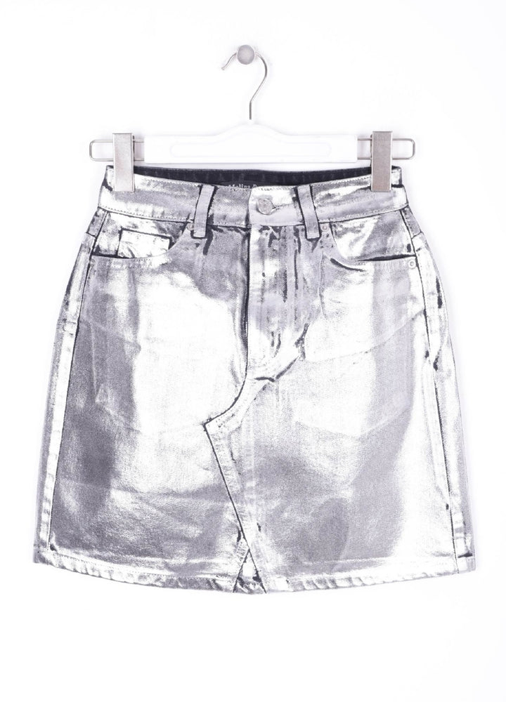 XLJ Denim Skirt With Extra Stitch and Tasseled Finish Mixed - Chelmsford