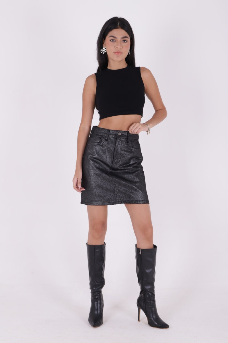 XLJ Denim Skirt With Extra Stitch and Tasseled Finish Mixed - Shrewsbury