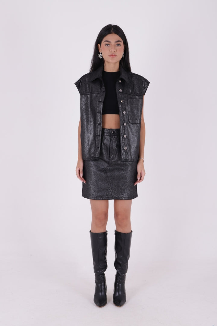 XLJ Denim Skirt With Extra Stitch and Tasseled Finish Mixed - Shrewsbury
