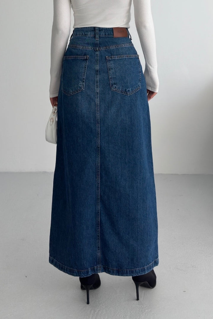 XLJ Long Denim Skirt - Pompano Beach
