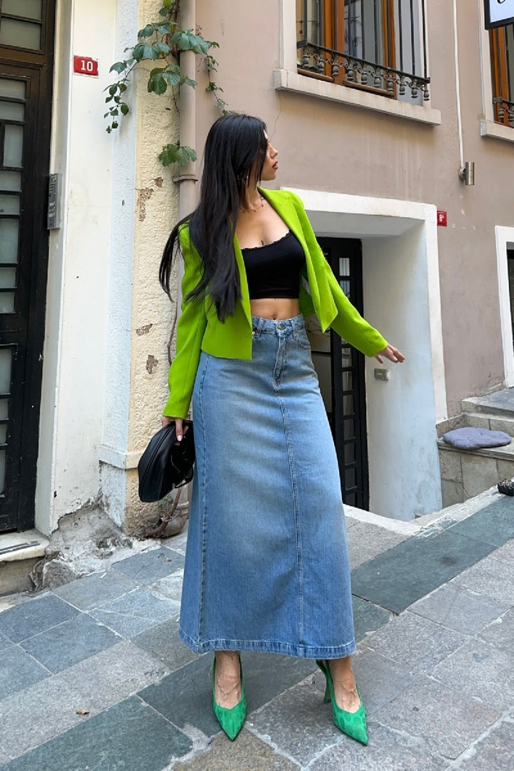 XLJ Long Denim Skirt - Asheville