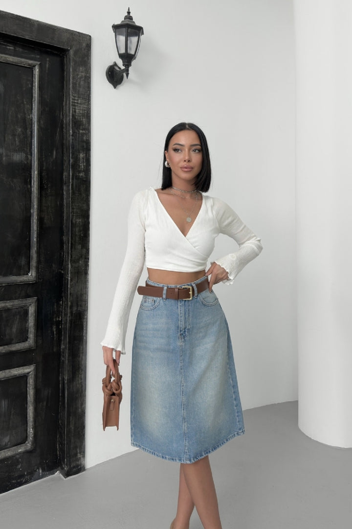 XLJ Mid Lenght Denim Skirt Mixed - Champigny-sur-Marne
