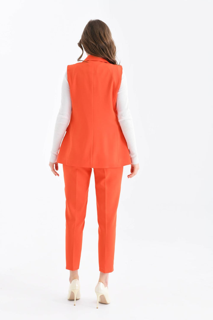NDL Women Balmain Vest Women's Suit Orange - Chimalhuacán