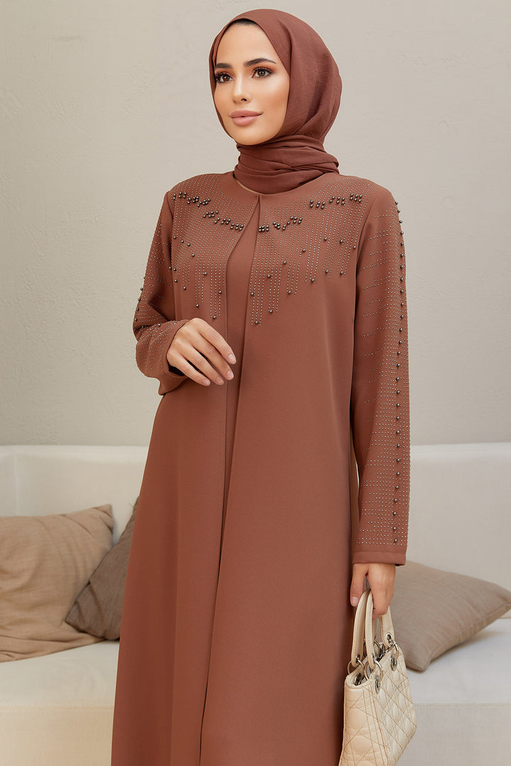 ZRF فستان سهرة سيرا مقاس كبير للنساء - جملي - بلومنجتون