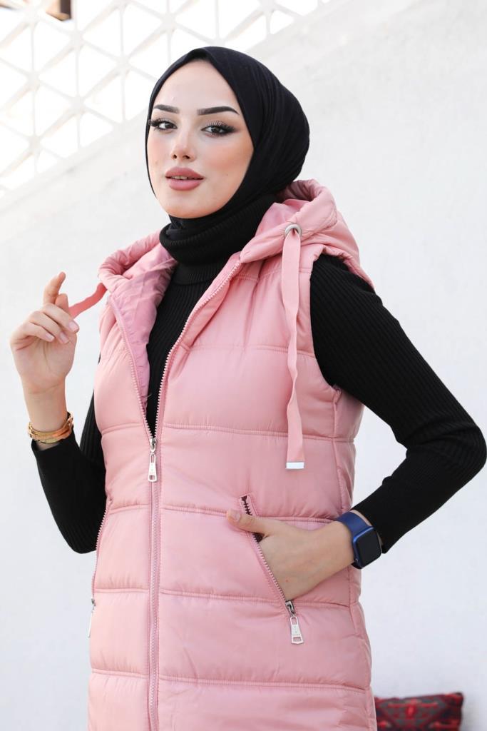 BNG سترة النجاة النسائية القابلة للنفخ باللون الوردي - كليرمونت