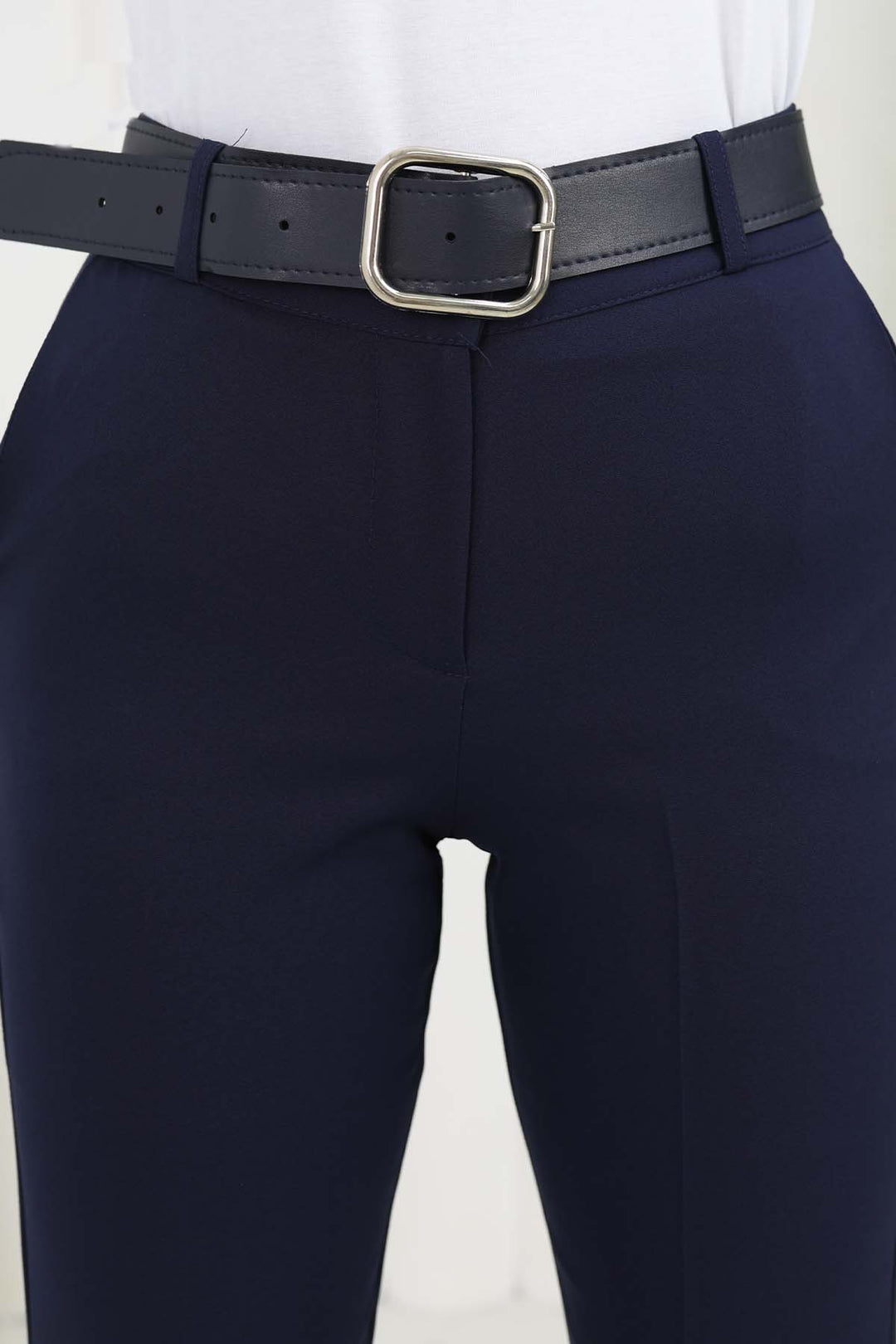 BNG Women Belted Spanish Flare Pants Navy Blue 6538 - Springfield