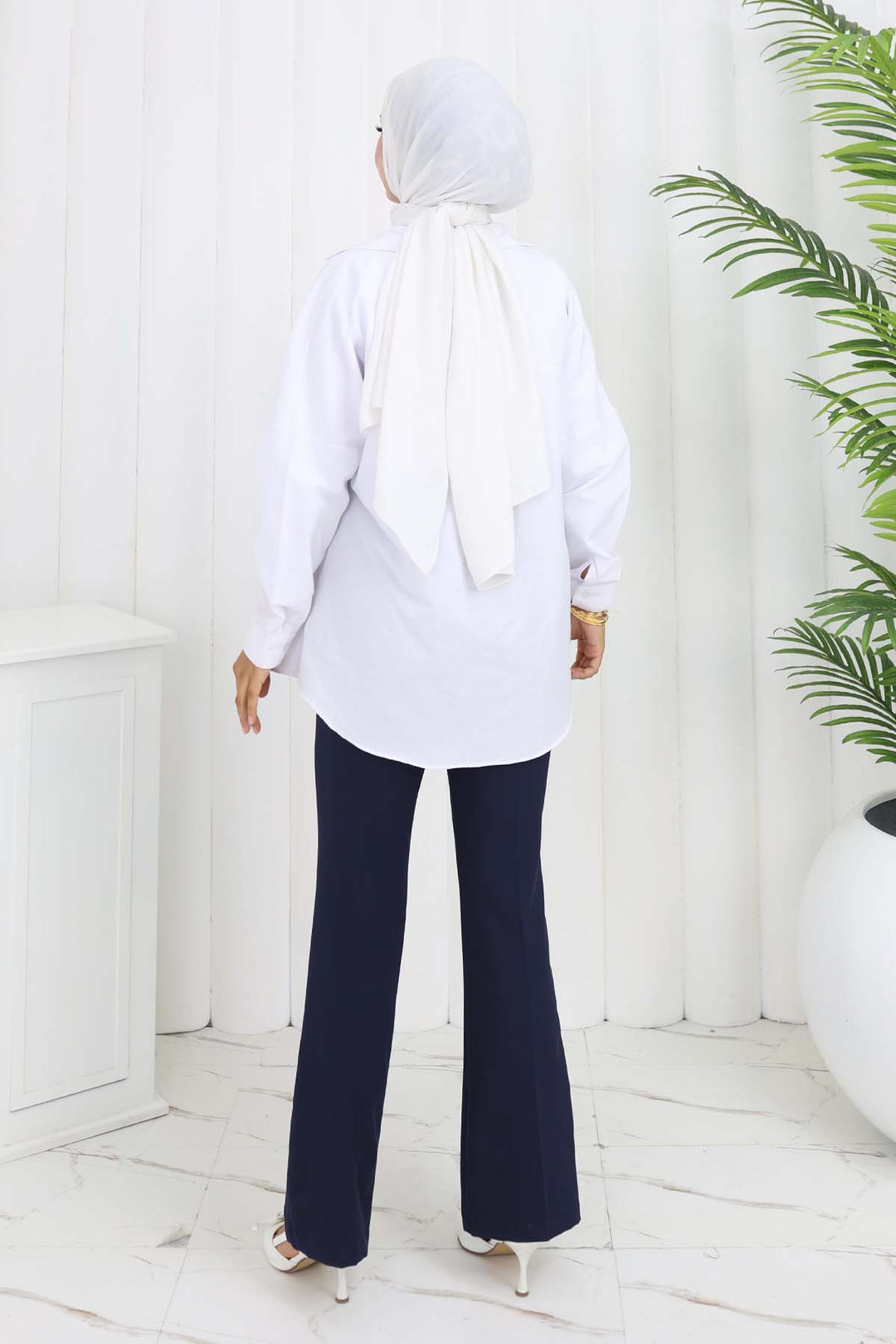 BNG Women Belted Spanish Flare Pants Navy Blue 6538 - Springfield