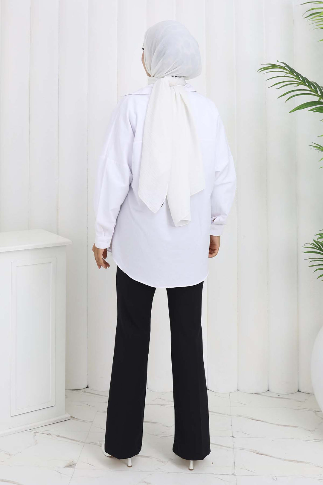 BNG Women Kemerli İspanyol Paça Pantolon Siyah 6538 - Minsk