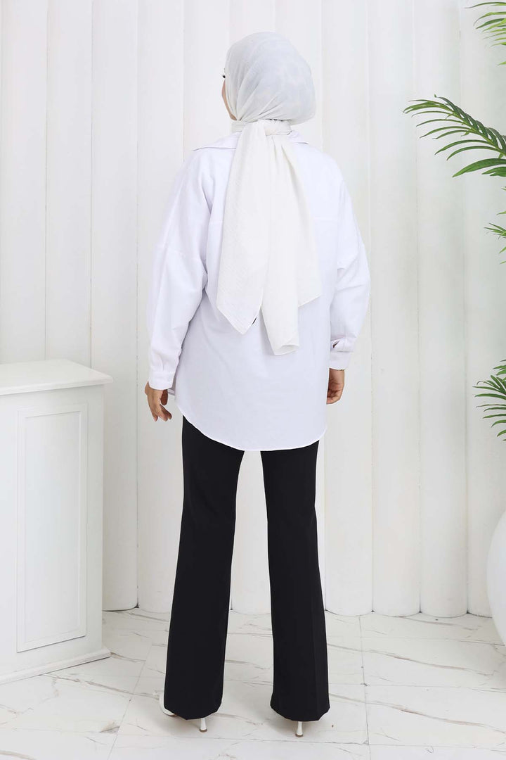 BNG Women Kemerli İspanyol Paça Pantolon Siyah 6538 - Minsk