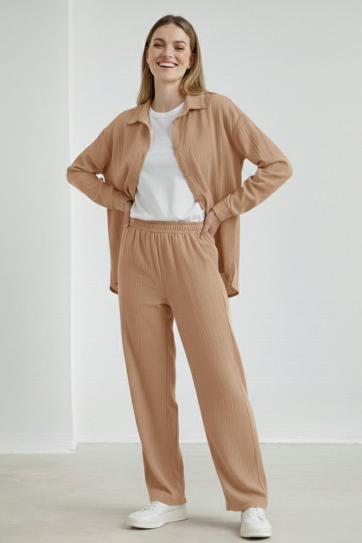 BNG Women Keten İkili Takım B6710 Camel - Cupertino