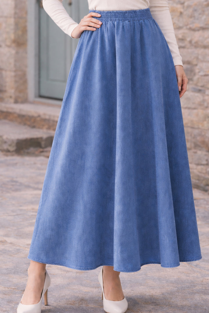 BNG Women Kot Etek B8062 Mavi - Fredericksburg