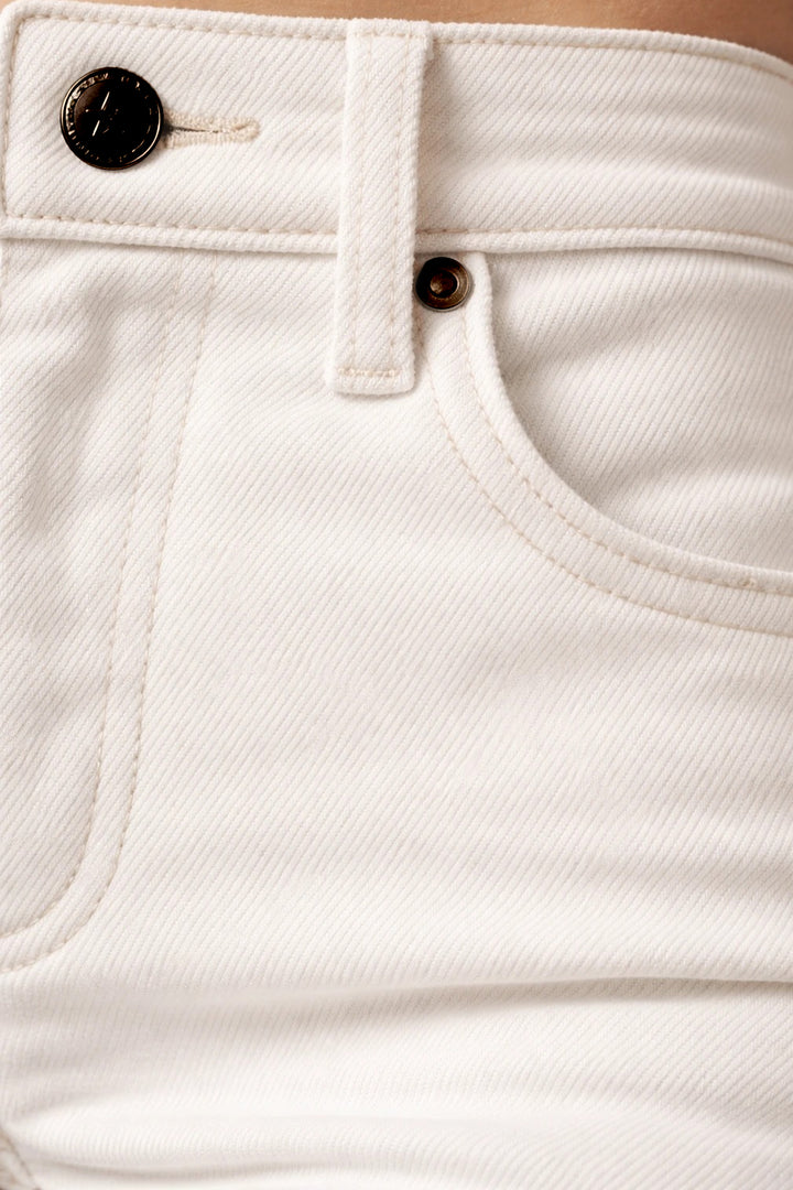 BNG Women İspanyol Paça Kot Pantolon B30112 Beyaz - Soest