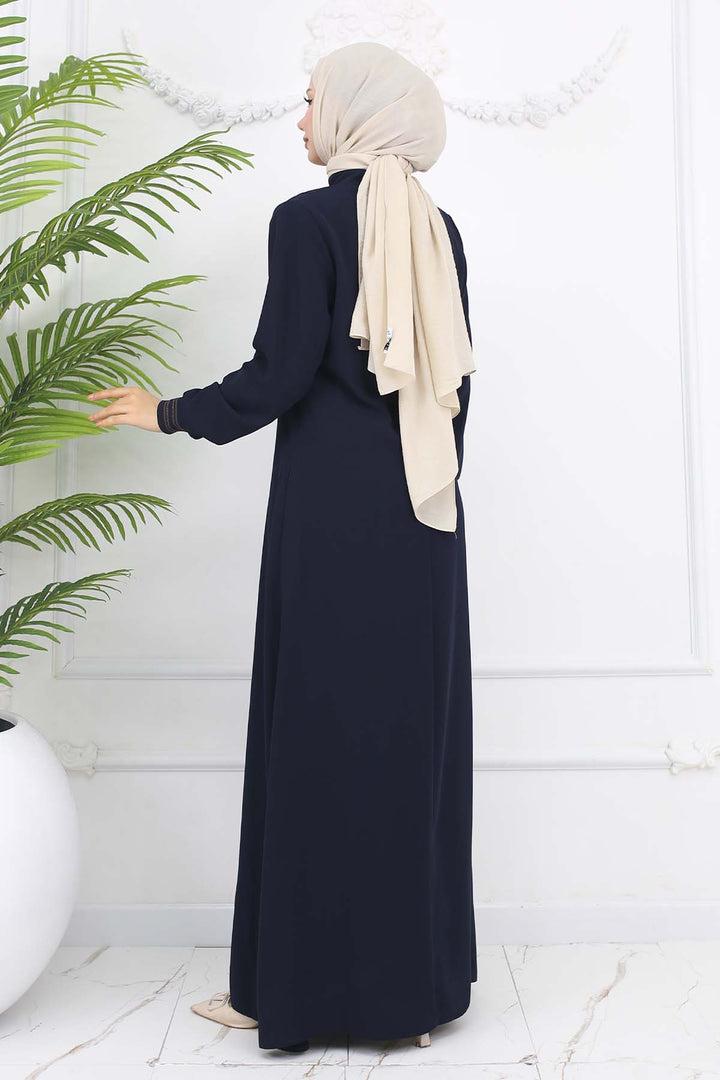 BNG Women Kolu Lastikli Mevlana Ferace Lacivert 1001 - Mislata