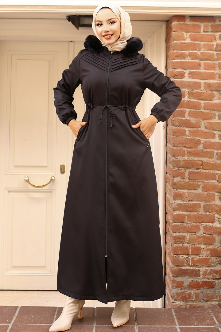 BNG Women Nervous Bonded Coat Black - Miramar