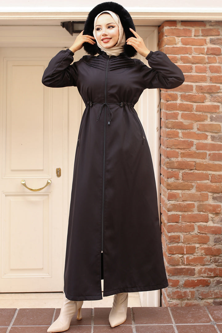 BNG Women Nervous Bonded Coat Black - Miramar