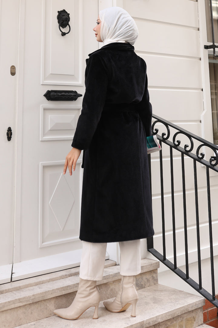 BNG Women Tay Tüyü Kaban E9154 Siyah - Rosenheim