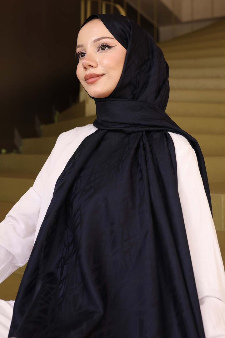 BNG Women Patterned Jacquard Shawl Navy İpk108 - West Valley City