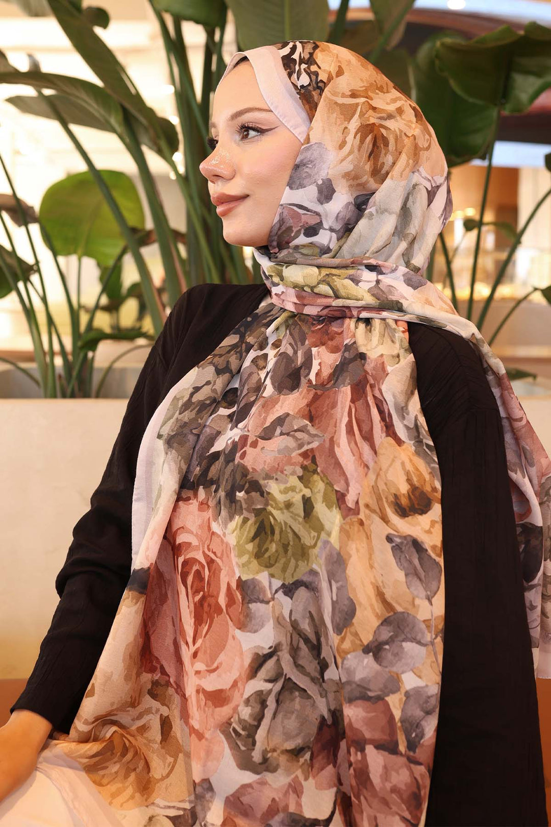BNG Women Patterned Scarf Stone-Beige İpk111 - Vitry-sur-Seine