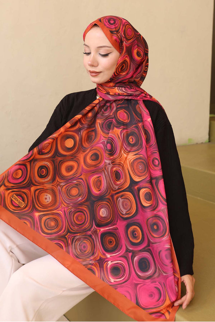 BNG Women Patterned Shawl Tile İpk112 - Hayes