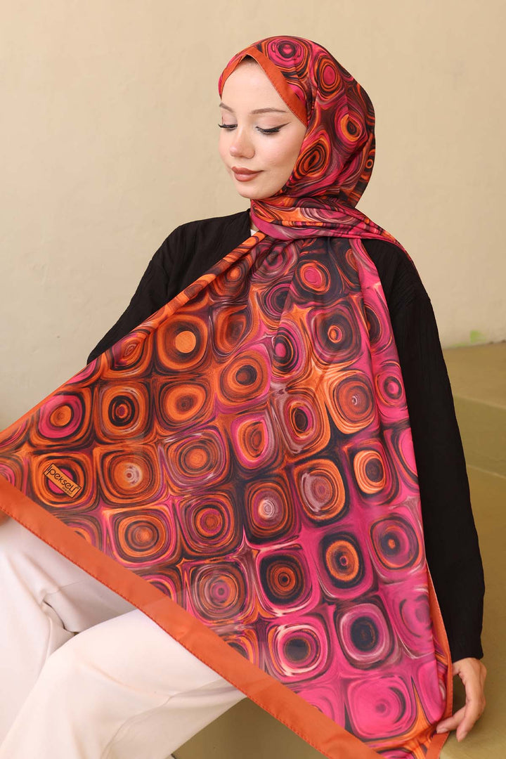 BNG Women Patterned Shawl Tile İpk112 - Hayes