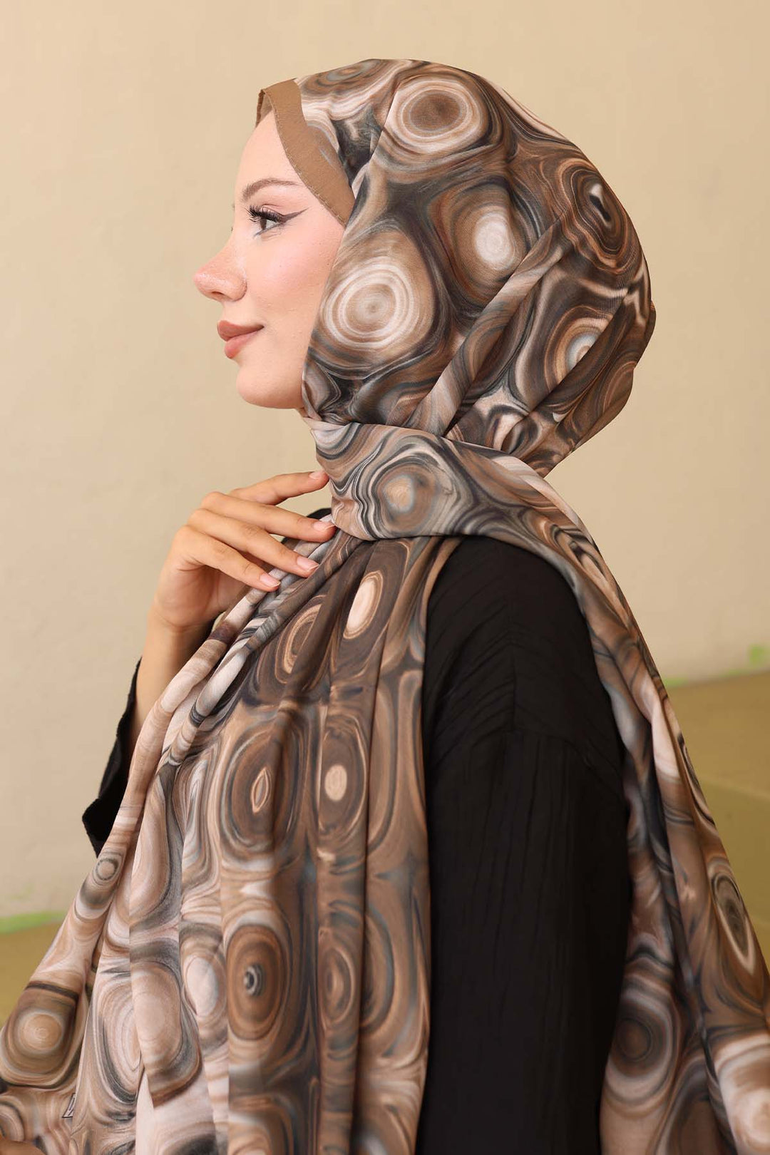 BNG Women Patterned Shawl Mink İpk112 - Novohrad-Volynskyi